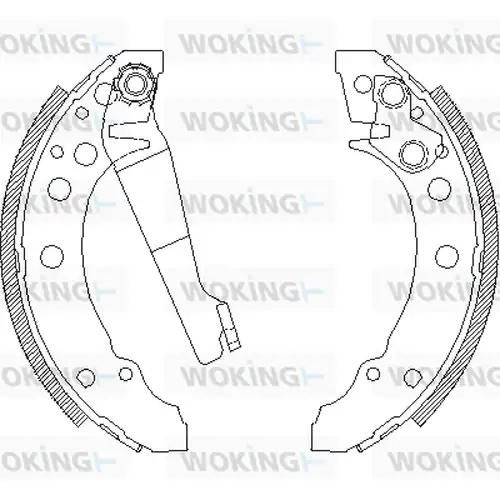 спирачна челюст WOKING Z4045.00