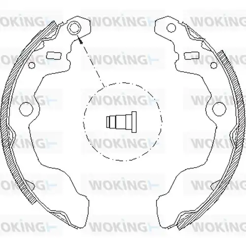 спирачна челюст WOKING Z4050.00