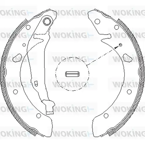 спирачна челюст WOKING Z4053.00