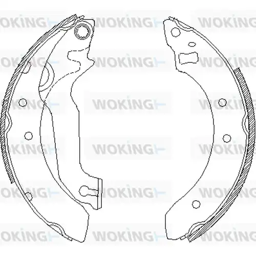 спирачна челюст WOKING Z4057.00