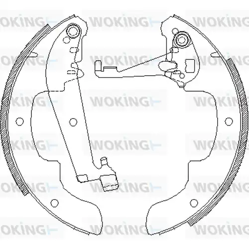 спирачна челюст WOKING Z4071.00