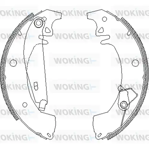 спирачна челюст WOKING Z4078.01