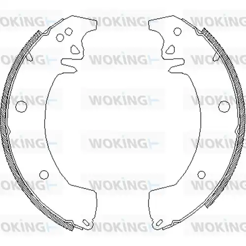 спирачна челюст WOKING Z4078.02