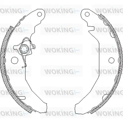 спирачна челюст WOKING Z4081.00