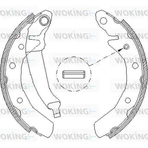 спирачна челюст WOKING Z4086.00