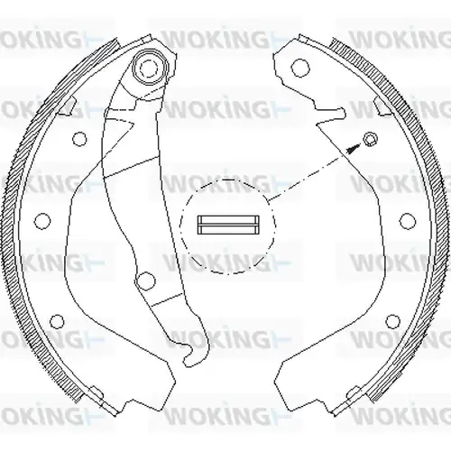 спирачна челюст WOKING Z4088.00