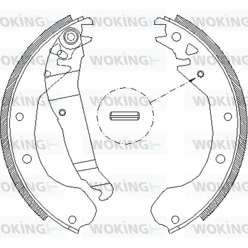 спирачна челюст WOKING Z4090.00