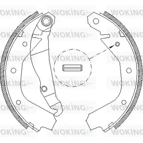 спирачна челюст WOKING Z4091.00