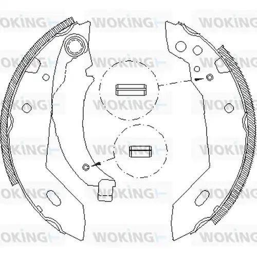 спирачна челюст WOKING Z4095.00