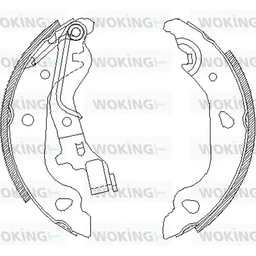 спирачна челюст WOKING Z4098.00