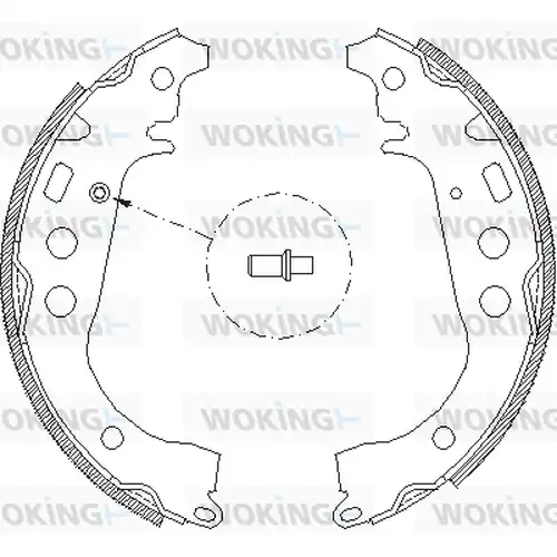 спирачна челюст WOKING Z4101.00