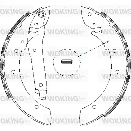 спирачна челюст WOKING Z4103.00