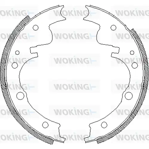 спирачна челюст WOKING Z4104.00