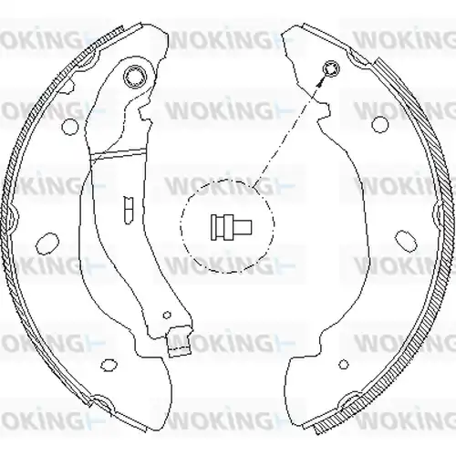 спирачна челюст WOKING Z4107.00