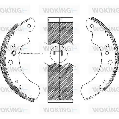 спирачна челюст WOKING Z4112.01