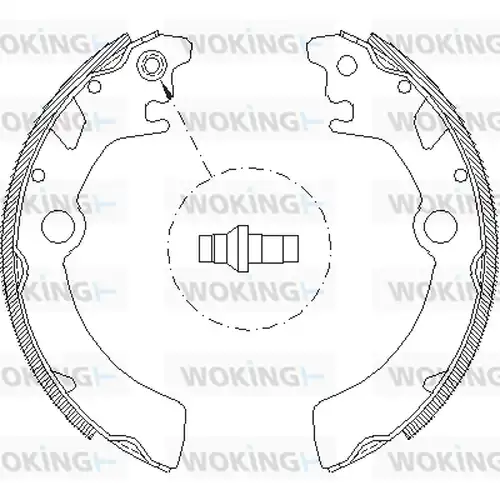 спирачна челюст WOKING Z4116.00