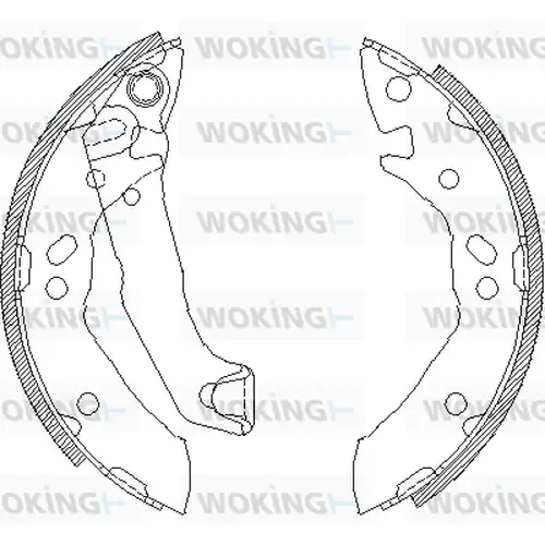 спирачна челюст WOKING Z4117.01