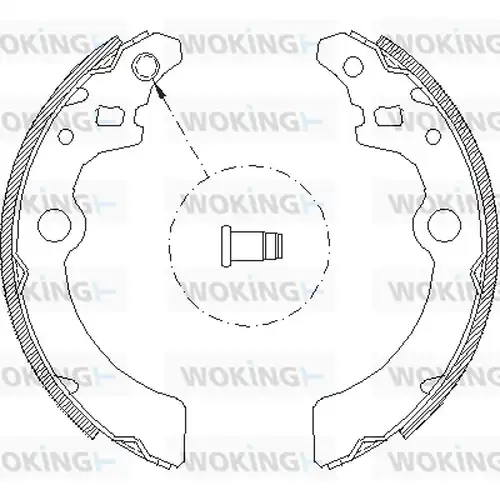 спирачна челюст WOKING Z4143.00