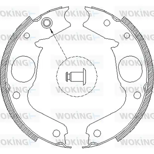 Cпирачна челюст, ръчна спирачка WOKING Z4148.00