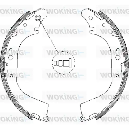 спирачна челюст WOKING Z4172.00