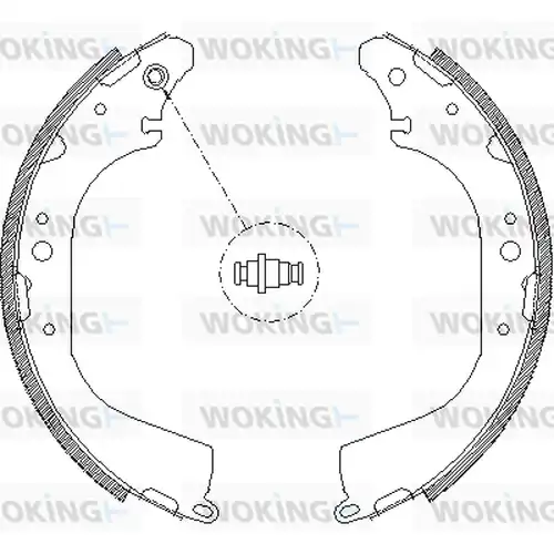 спирачна челюст WOKING Z4172.01