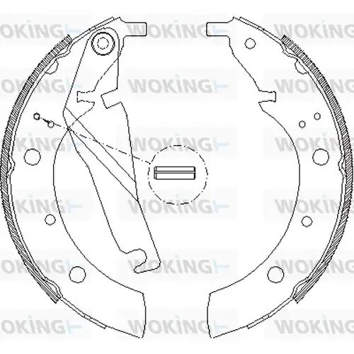 спирачна челюст WOKING Z4173.00