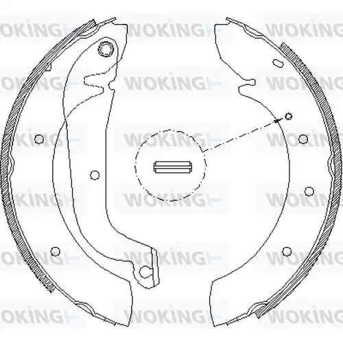 спирачна челюст WOKING Z4178.00