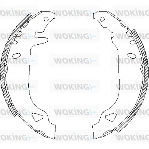 спирачна челюст WOKING Z4179.00