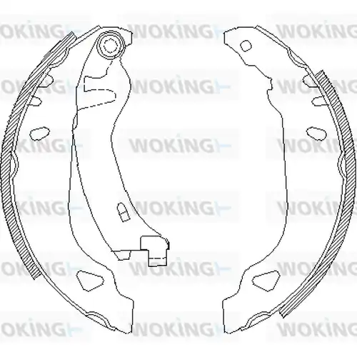 спирачна челюст WOKING Z4179.01