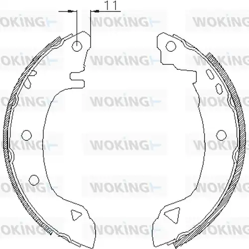 спирачна челюст WOKING Z4182.00