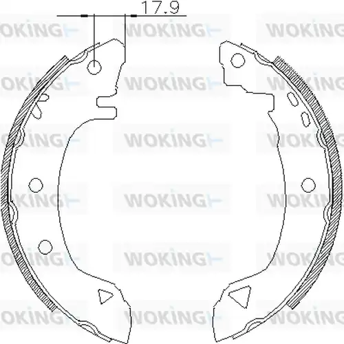 спирачна челюст WOKING Z4182.01