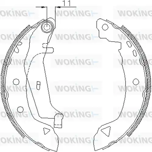 спирачна челюст WOKING Z4182.02