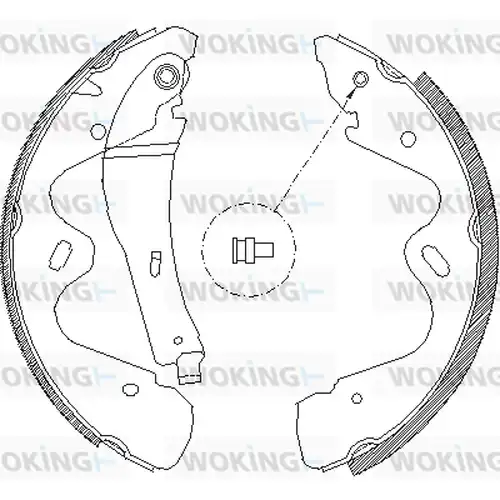 спирачна челюст WOKING Z4184.00