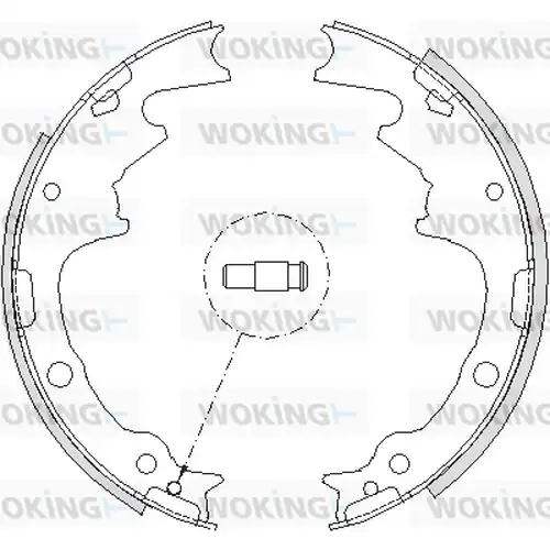 спирачна челюст WOKING Z4188.01