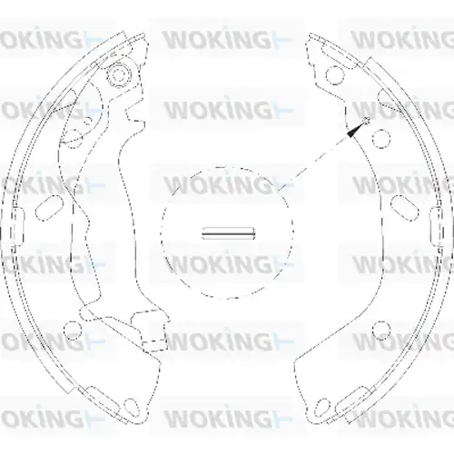 спирачна челюст WOKING Z4193.00