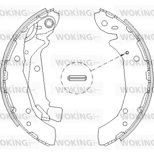 спирачна челюст WOKING Z4197.00