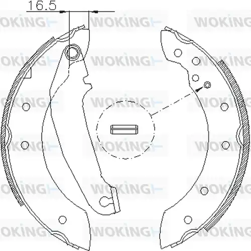 спирачна челюст WOKING Z4199.00