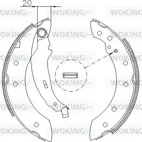 спирачна челюст WOKING Z4199.01