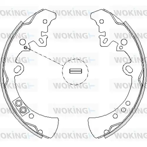 спирачна челюст WOKING Z4218.00