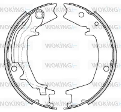 Cпирачна челюст, ръчна спирачка WOKING Z4235.00