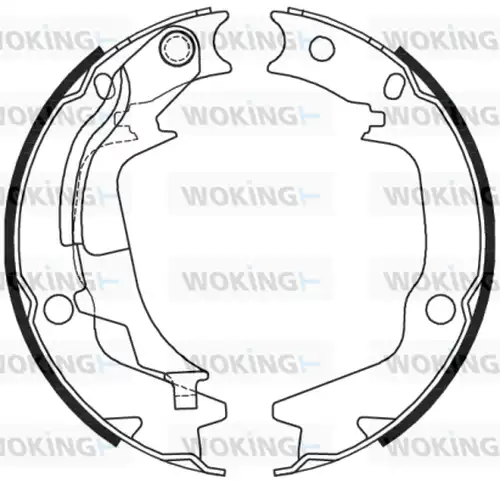 Cпирачна челюст, ръчна спирачка WOKING Z4244.00