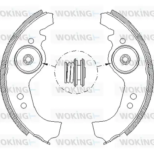 спирачна челюст WOKING Z4258.01