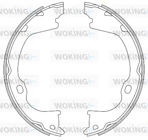 Cпирачна челюст, ръчна спирачка WOKING Z4282.00