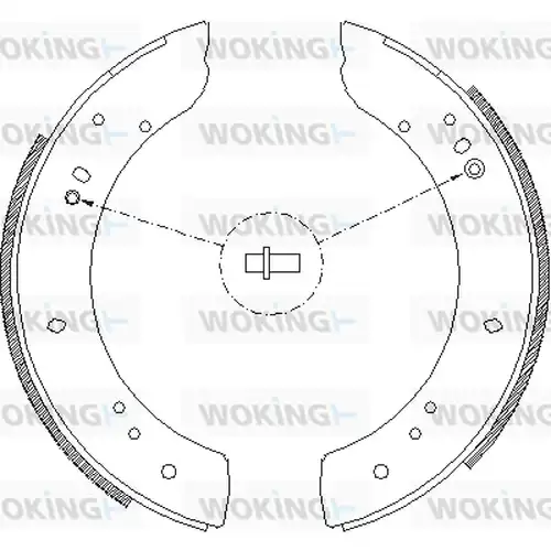 спирачна челюст WOKING Z4283.00