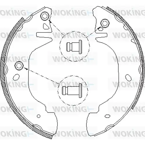 спирачна челюст WOKING Z4305.00