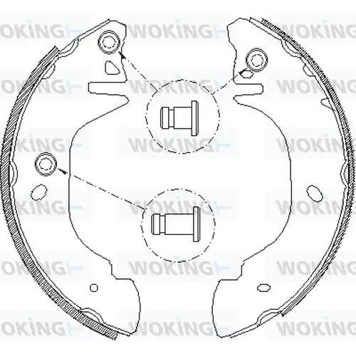 спирачна челюст WOKING Z4305.01