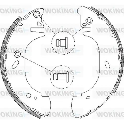 спирачна челюст WOKING Z4306.00