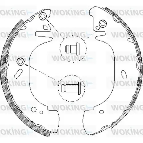 спирачна челюст WOKING Z4306.01