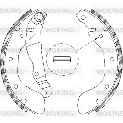 спирачна челюст WOKING Z4307.00