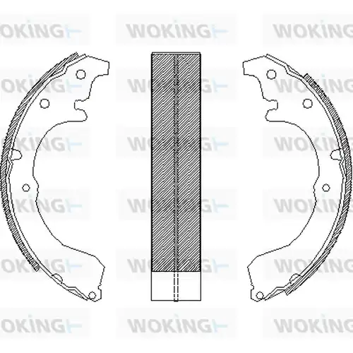 спирачна челюст WOKING Z4321.00